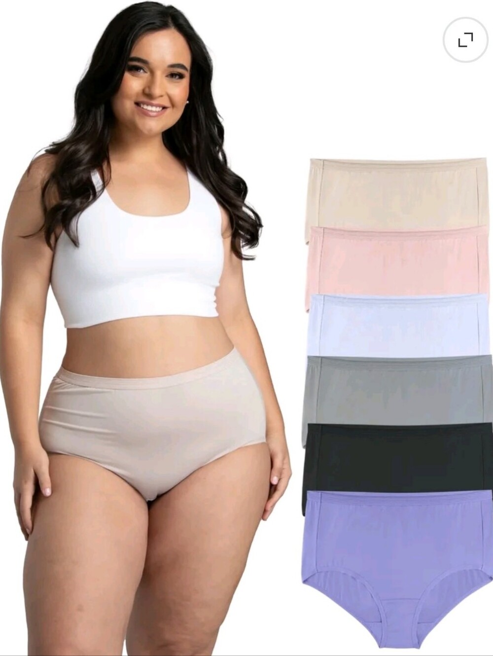 Fit for Me Fruit of the Loom Microfiber Briefs 6 Pack Size 13  5X